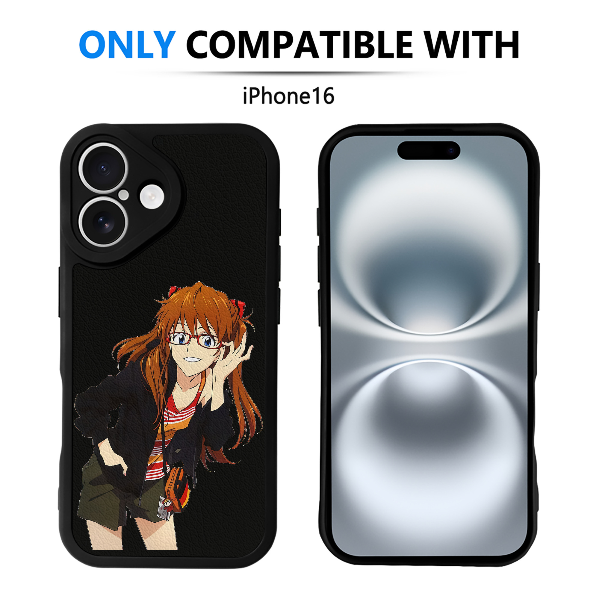 （画像用） EVA 新世紀エヴァンゲリオン 【iPhone 16シリーズ対応】シリコンスマホケース（レザー調） 材質：シリコン